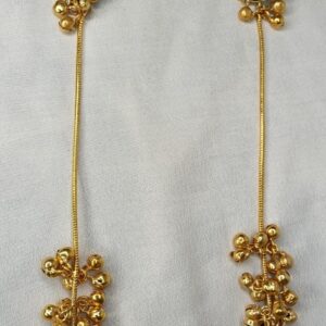 Emerald Aura Ghungroo Earrings